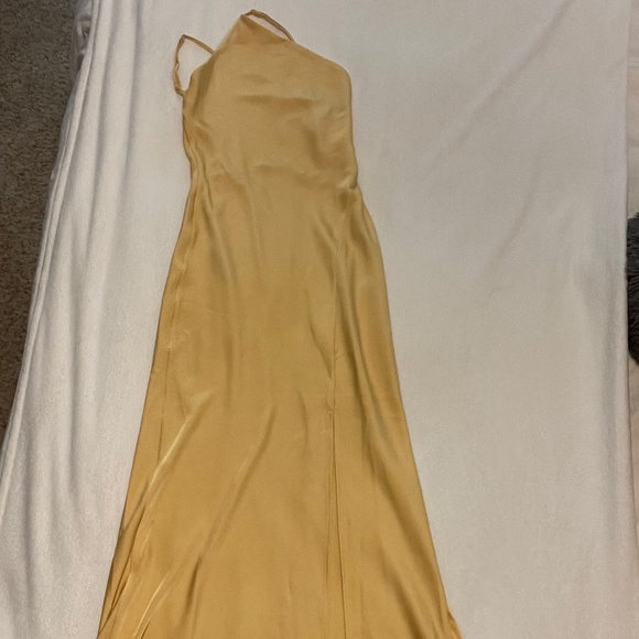 Satin Open Back Long Dres - Picture 6 of 14